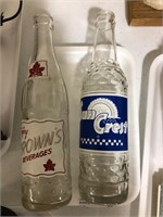 BROWNS BEVERAGES AND SUNCREST SODA BOTTLES