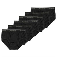 6-Pk Stanfield’s Men’s SM Brief Underwear, Black