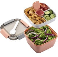 New Freshmage Salad Lunch Container To Go, 52-oz