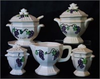 Vintage Japan Ceramic Condiments Serving Set