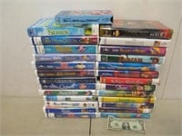 Lot of Vintage Children's VHS Movies - Disney &