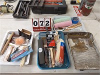 Lot Assorted Paint Tools & Supplies