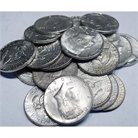 (20) Kennedy Half Dollars 1964 - 90% Silver
