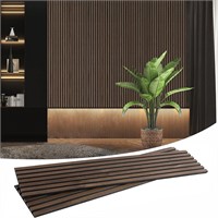 47 Wood Slat Acoustic Panels  3D  Brown