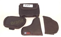 Lot of 3 SM. Holsters & 1 Pouch
