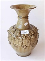 Chinese glazed earthenware vase with