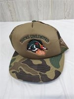 Camo Ducks Unlimited Trucker Cap Hat