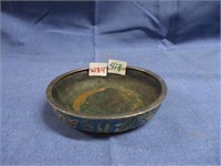 hand painted brass bowl