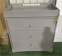 Delta 3 Drawer Dresser with Baby Changing Top,