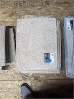 Stack of carpet samples
