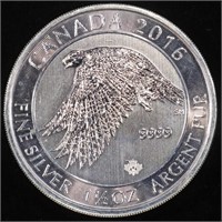 (1) 1 1/2 OZ .999 SILVER 2016 CANADIAN MAPLE ROUND