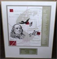 (2) framed Ben Franklin prints