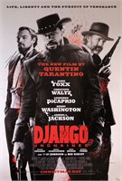Django Leonardo DiCaprio Autograph Poster