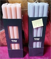 43 - NEW WMC LOT OF TAG TAPER CANDLES (N23)