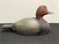 Redhead Duck Decoy w/ Comb Painted Feathers