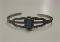 Bell Trading Co. Sterling & Turq. Youth Bracelet