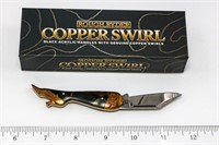 Rough Ryder Copper Swirl Folding Pocket Knife