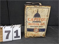 Capital Motor Oil Can
