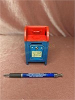 Metal Mail Drop Box Savings Bank - 4"