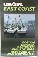 US Air East Coast Poster 22x35
