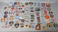 Smalls Lot: Patches, Knives, Bottle Openers