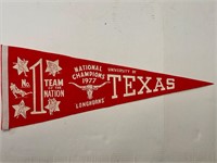 1977 TX. Longhorns Pennant