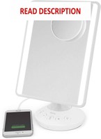 iHome 7 x 9 Adjustable Vanity Mirror  Bluetooth
