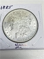 1885 Morgan Closely UNC