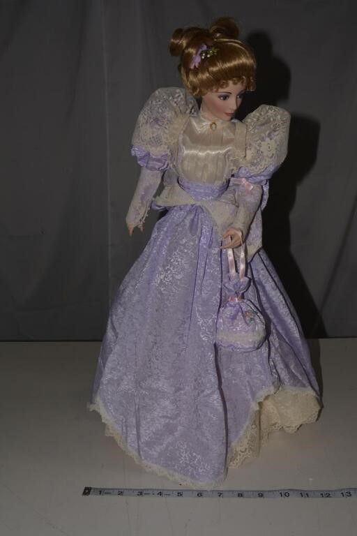 Victorian Purple Dress 22" - Franklin Heirloom Do