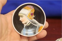 An Antique Miniature Portrait Plate