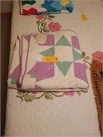 HANDMADE QUILT MADE BY ETHYL KREITZER NEVER USED