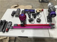 2 Dyson vacuums, used, some new parts, both