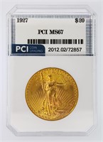 1927 Gold $20 MS67 LISTS $20000
