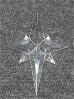 8 Point Leaded Beveled Clear Glass Star