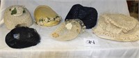 6 VINTAGE HATS