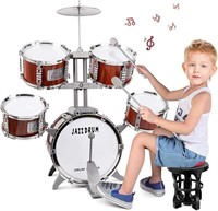 m zimoon Kids Drum Kit, Jazz Kids Drum Set 5 Drums