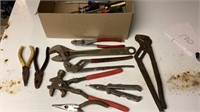 Pliers Crescent Wrench Needle Nose Screwdrivers