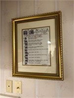 Framed Ten Commandments