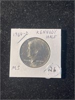 MS Grade 1967 Silver Kennedy Half Dollar