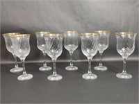 Crystal Clear Industries Gold Rimmed Goblets