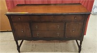 Vintage wooden Buffet Table - 56"x20"x37"