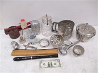 Lot of Vintage Kitchen Collectibles & Recorder