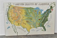 Pottery Barn Kids Map of United States Of America