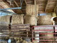 35 round straw bales