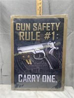 Gun safety sign