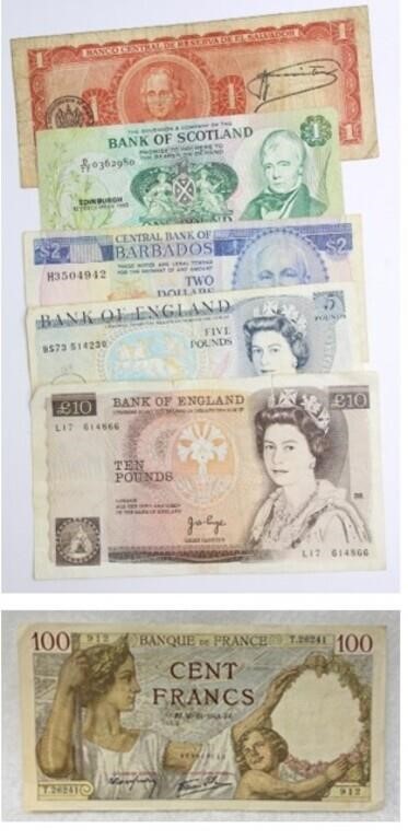 (6) FOREIGN CURRENCY NOTES
