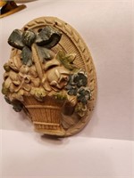 Vintage Antique Hubley Cast Iron Flower Basket