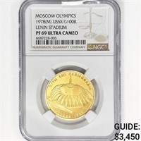 1978 Russia 100 Rubles .5oz Gold NGC PF69 UC
