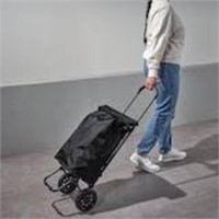 Foldable Grocery Trolley, Extended Size: 44x19x18