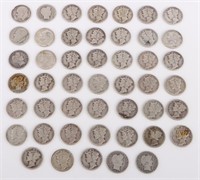 90% SILVER U.S. DIMES FROM 1917 TO 1964 - (47)
